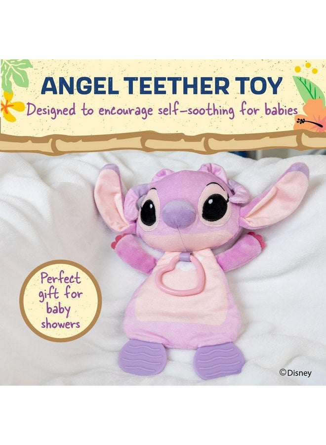 Kids Preferred Kids Preferred Disney Baby Lilo and Stitch Angel Teether Plush Toy Crinkle Cloth for Newborn Baby Boys and Girls 10 inches  - Image 2