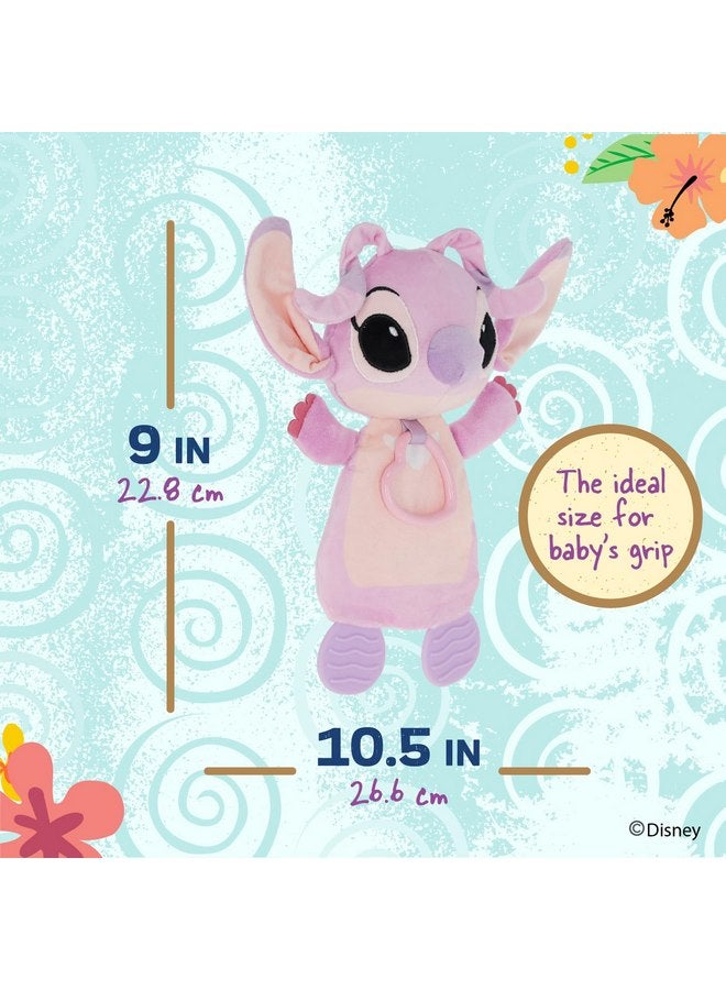 Kids Preferred Kids Preferred Disney Baby Lilo and Stitch Angel Teether Plush Toy Crinkle Cloth for Newborn Baby Boys and Girls 10 inches  - Image 4