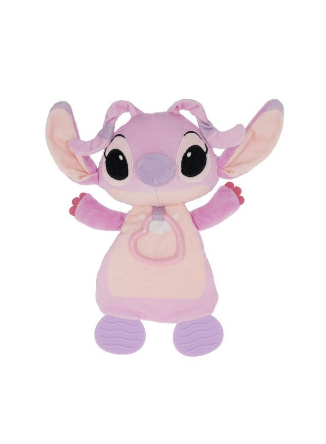 Kids Preferred Kids Preferred Disney Baby Lilo and Stitch Angel Teether Plush Toy Crinkle Cloth for Newborn Baby Boys and Girls 10 inches  - Image 1