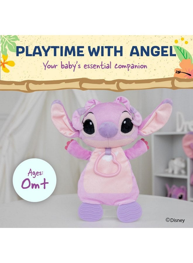 Kids Preferred Kids Preferred Disney Baby Lilo and Stitch Angel Teether Plush Toy Crinkle Cloth for Newborn Baby Boys and Girls 10 inches  - Image 3
