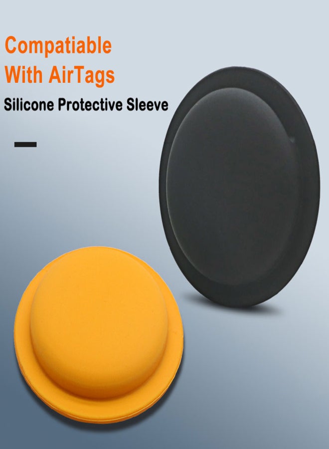 Protector Cover Tracker Silicone Case Anti-lost Protective Sleeve Back Adhesive Mount Soft Cover Protector Compatiable with Apple Airtags Accessories - Image 5
