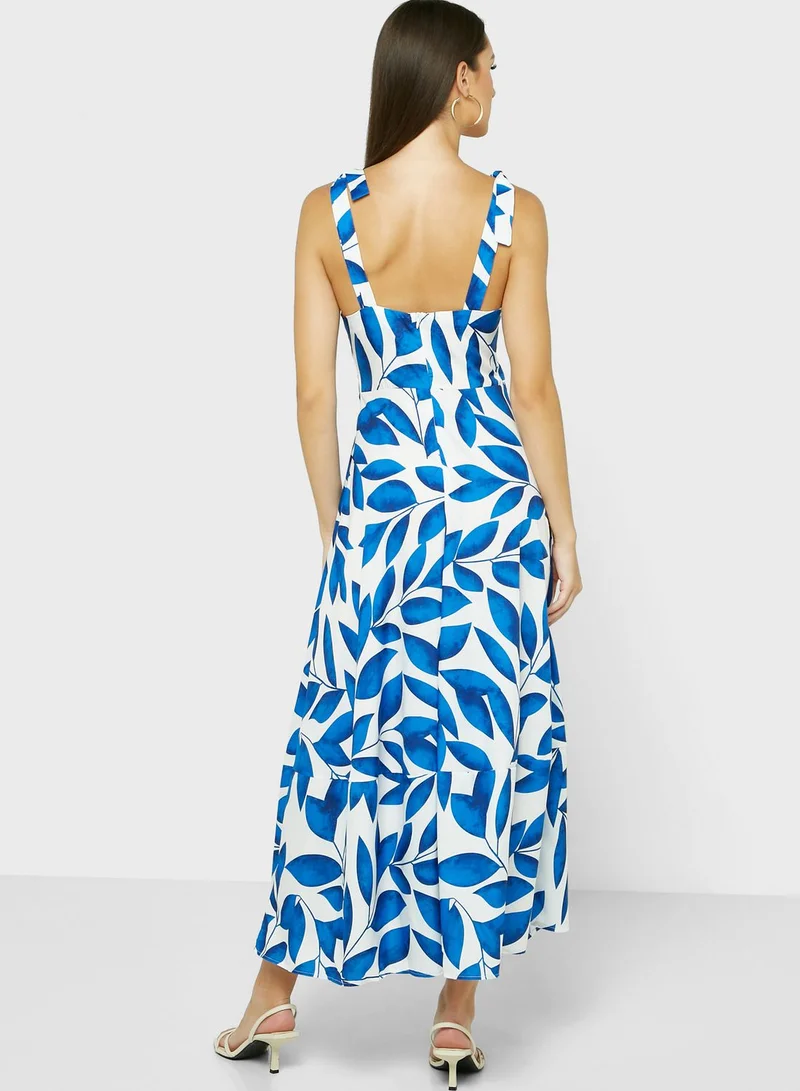 ELLA Printed A-Line Dress