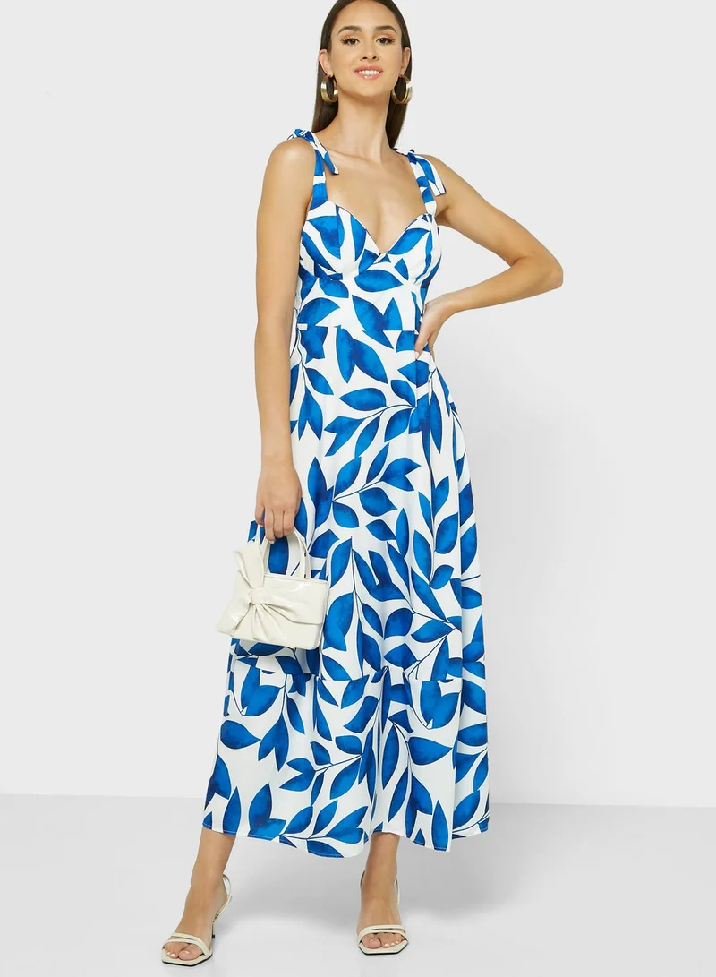 ELLA Printed A-Line Dress