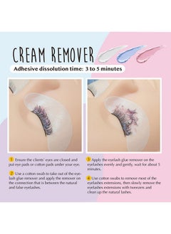 Lyon lash Pro Gentle Eyelash Extension Cream Remover 15G 0.51Fl. Oz Removes Lash Extension Glue Effectively Low Irritation For Sensitive Skin Essential Lash Extensions Supplies(Blueberry)  - Image 4