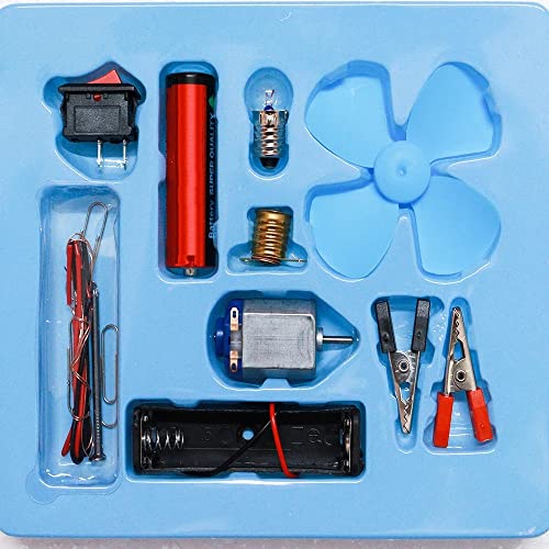 DEZIINE�Science School Projects Experiment Kits Fan Light Bulb Electric Circuit - Image 1
