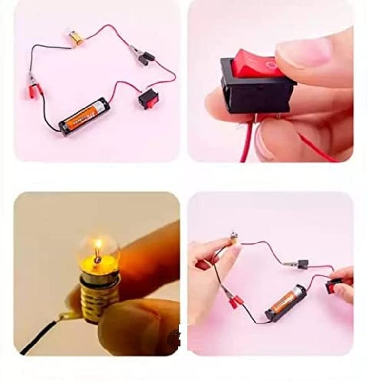 DEZIINE�Science School Projects Experiment Kits Fan Light Bulb Electric Circuit - Image 4
