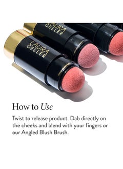 LAURA GELLER NEW YORK Serum Blush Tint, Lightweight Liquid Blush For Cheeks, Weightless Watercolor Sheer Finish, Practical Pink  - Image 5