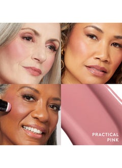 LAURA GELLER NEW YORK Serum Blush Tint, Lightweight Liquid Blush For Cheeks, Weightless Watercolor Sheer Finish, Practical Pink  - Image 3