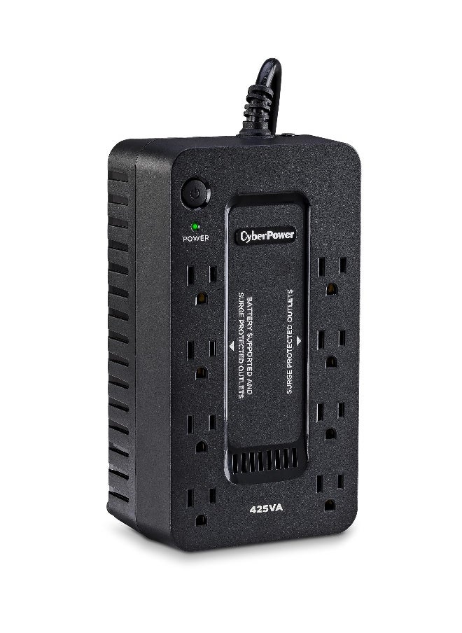 CyberPower CyberPower ST425 Standby UPS System 425VA260W 8 Outlets Compact Black  - Image 1