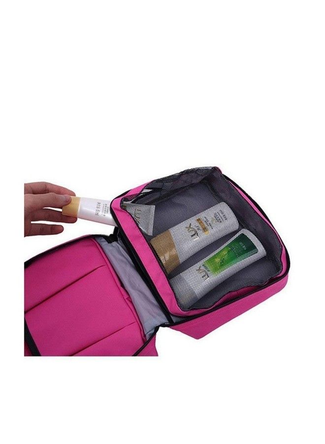 Magnusdeal Travel Handbag Vanity Case Travel Organizer Makeup Accessories Cosmetics Storage Bag Travel Cosmetic Bag  - Image 4