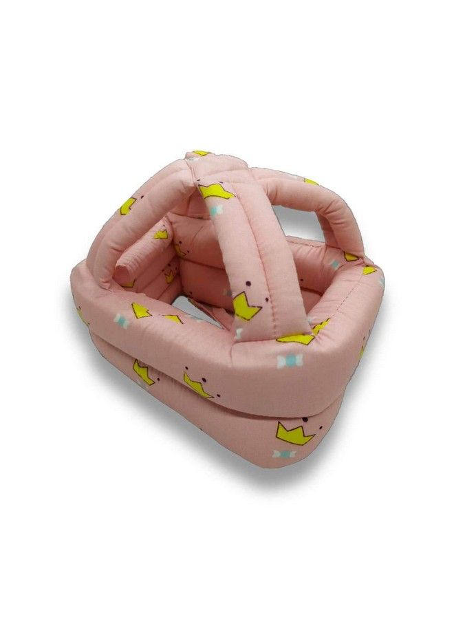 Syga 1 Piece Infant Toddler & Baby Child Helmet Head Protector Cushion Bonnet_Crown_Pink - Image 3