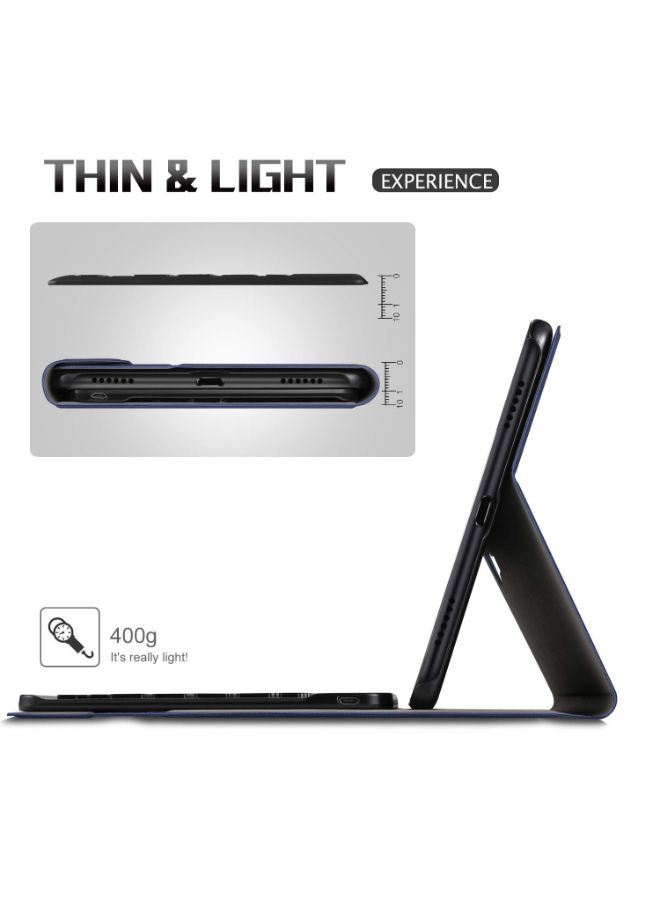NIBEMINENT Wireless Keyboard Case For Samsung Galaxy Series Blue - Image 3