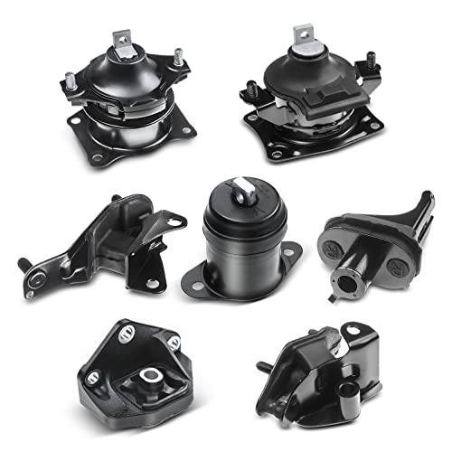 A-Premium 7PCS Engine Motor Mount and Transmission Mount Set Compatible with Honda Accord 2003 2004 2005 2006 2007 L4 2.4L, Automatic Transmission, Replace# 50860-SDA-A02, 50820-SDA-A01 - Image 1