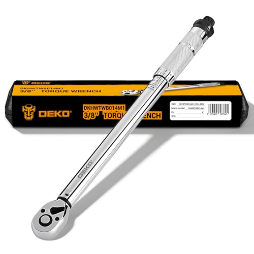 DEKOPRO Torque Wrench 3/8 Inch Drive Click, 5-50 Ft-Lb/6.8-67.8 Nm Torque Wrench, ±3% High Precision, 72 Tooth Torque Wrenches with Dual-Direction Adjustable for Bike Motorcycle and Car Repair - Image 1