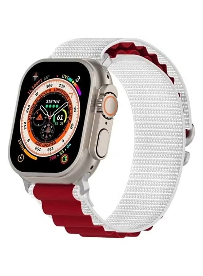 vesus Smartwatch Band Double Color Nylon Watch Band For Watch Ultra 49mm