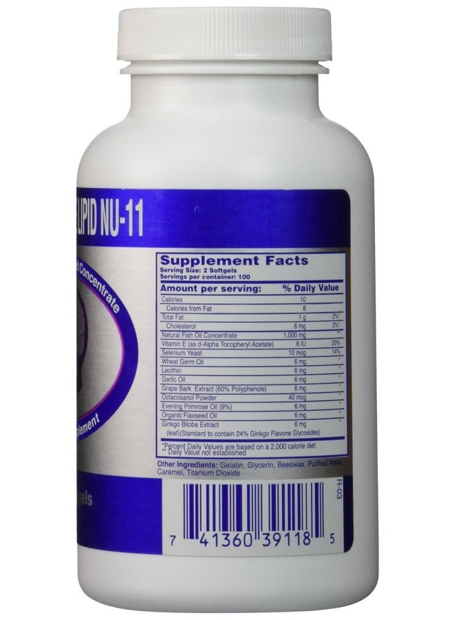 Nu-Health Nu Health Marine Lipid Nu-11 Dietary Supplement (200 softgels) - Image 2