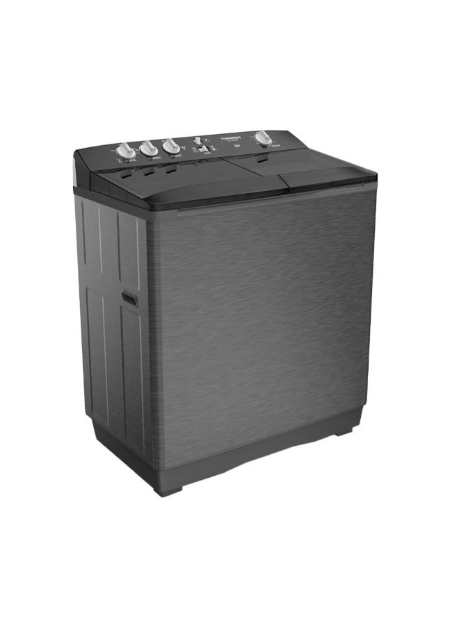 تورنيدو غسالة ملابس نصف أوتوماتيكية، سعة ١٠ كجم، لون أسود، TVH-HM10TS(BK)  - Image 2
