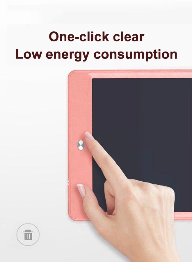 DURKU Portable 10 Inch LCD Writing Tablet with Lanyard - One-click Clear, Lightweight Doodle Board for Kids - Reusable Electronic Drawing Tablet - Ideal for Travel - Size: 24*17.4*0.65cm - Image 5