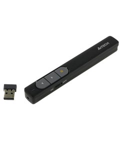 إيه 4 تيك مؤشر ليزر لاسلكي A4tech LP15 - قلم ليزر لاسلكي 2.4 جيجاهرتز لعرض PPT - مفتاح تشغيل/إيقاف - مؤشر طاقة منخفض - مدى 100 متر | أسود  - Image 1