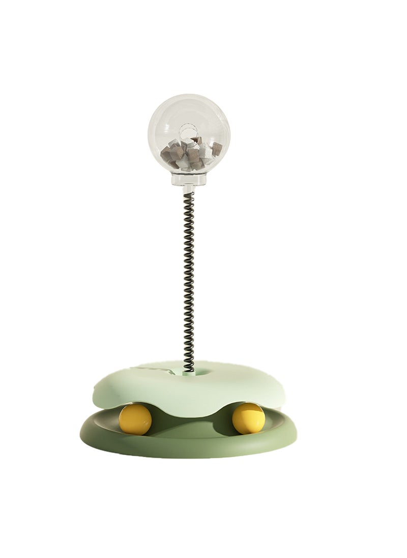 Kidle Pet Toys Cat Carousel with Spring Tumbler Food Leakage Balls Relief Supplies  - Image 1