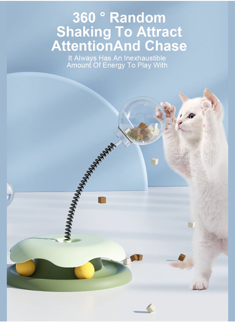 Kidle Pet Toys Cat Carousel with Spring Tumbler Food Leakage Balls Relief Supplies  - Image 3