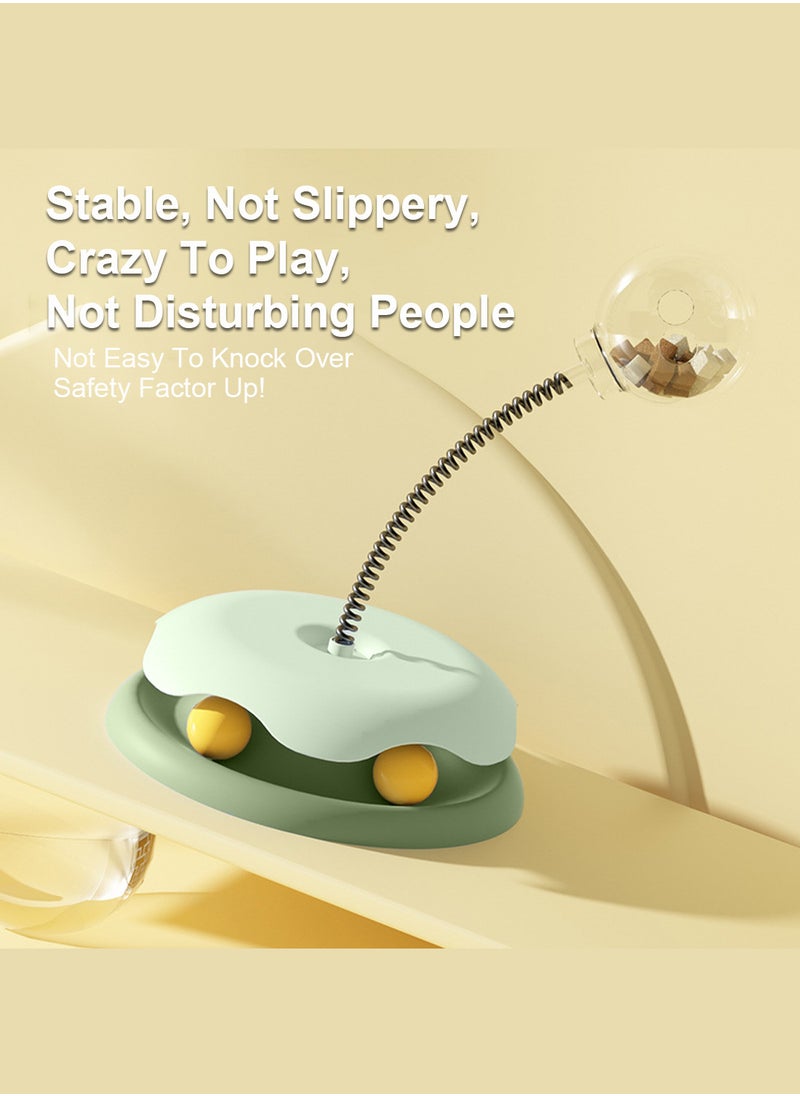 Kidle Pet Toys Cat Carousel with Spring Tumbler Food Leakage Balls Relief Supplies  - Image 5