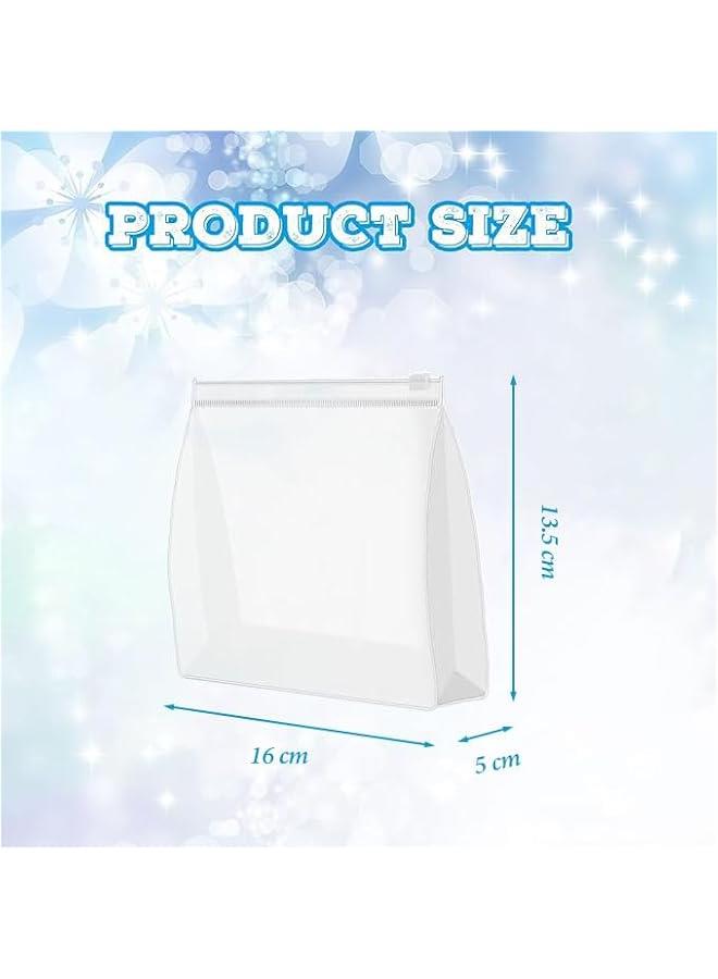 HOOKOR 15 Pcs Mini Clear Makeup Bag, Travel Toiletry Organizer Pouches with Small Zipper,Waterproof Pouch for vacation, business trip and travel - Image 2