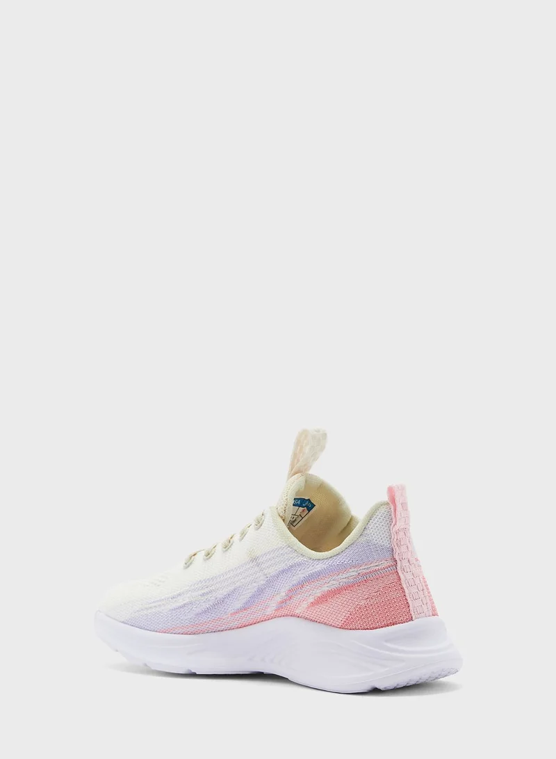 Ginger Coloured Detail Knit Sneaker