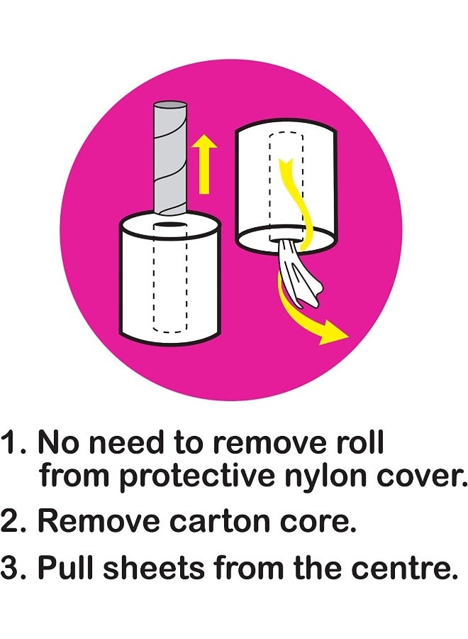 Metro Metro Sterilized Maxi Roll Twin Pack 450 Sheets, 2 Ply Embossed-Pack of Kitchen Rolls - Image 4