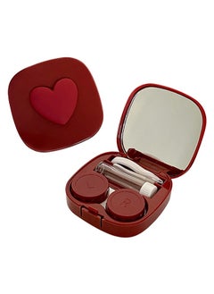 Generic Contact Lens Case With Mirror Container L And R Caps  - Image 1