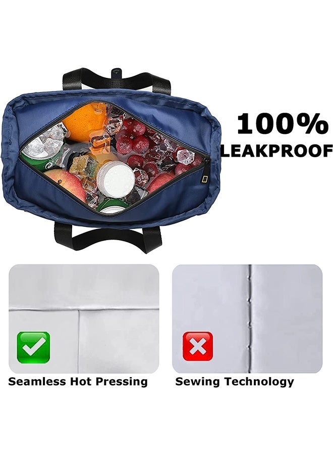 Lunch Bag, Thermal Bag Insulated Thermal Tote Bag with Aluminium Foil Premium Quality 7 L Capacity Work with Cool and Hot Food Waterproof (small)  - Image 3