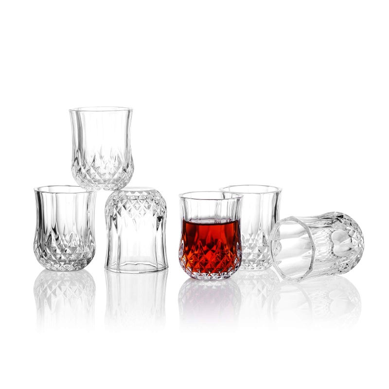 Valeways 175oz Mini Shot Glass Set of 6ClearTasting GlassesCordial GlassesSherry GlassesGlasses SniftersCute Shot Glasses