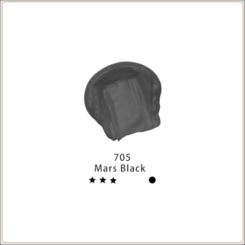 Artecho Mars Black Acrylic Paint (120ml / 4.05oz) Tubes, Art Craft Paints for Canvas Painting, Rock, Stone, Wood, Fabric, Art Supplies - Image 2