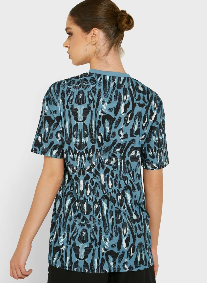 FRED PERRY Leopard Print T-Shirt