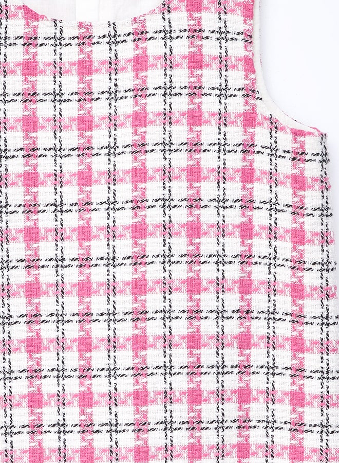 ال سي وايكيكي فستان بنطة منقوشة برقبة مستديرة - Image 2