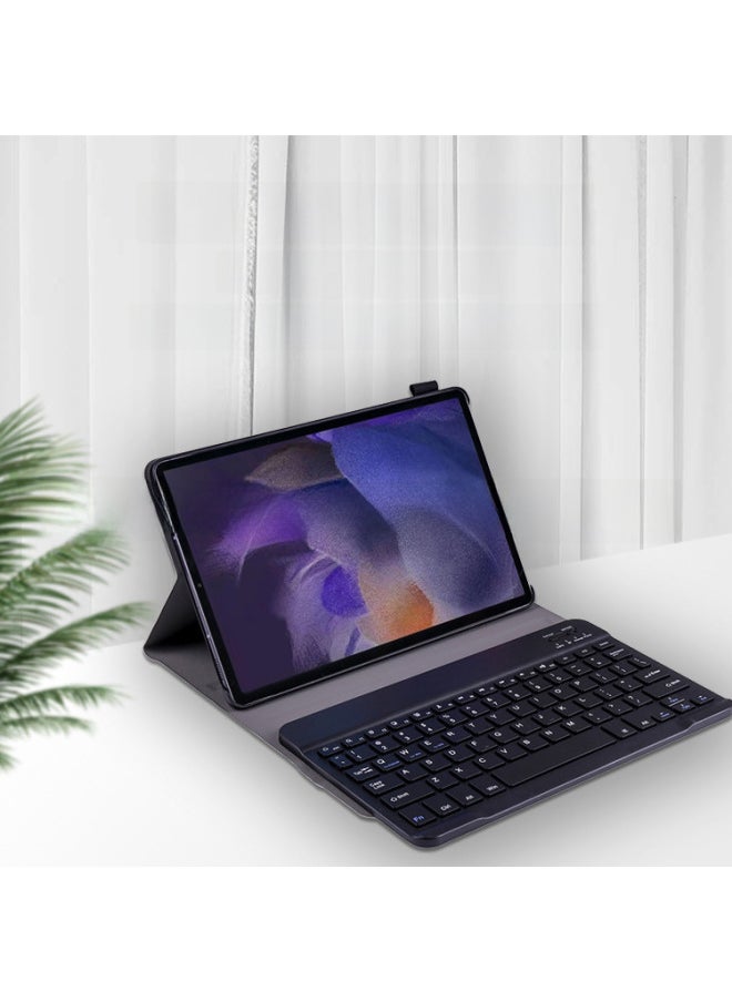 For Samsung TabS8 11 Inch X700 Wireless Bluetooth Keyboard A7 Protective Cover T510 Seconds Touch S6 Flat Shell-Color:Champagne Gold + Keyboard (ordinary)-Product Type:Samsung Tab S5e 10.5 Inch T720/T725
