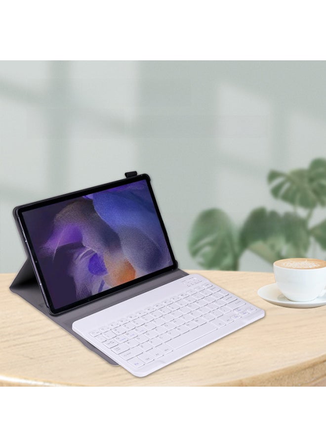 For Samsung TabS8 11 Inch X700 Wireless Bluetooth Keyboard A7 Protective Cover T510 Seconds Touch S6 Flat Shell-Color:Champagne Gold + Keyboard (ordinary)-Product Type:Samsung Tab S5e 10.5 Inch T720/T725