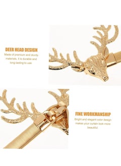 Oasisgalore 4 Pcs Curtain Holder Gold, Curtains Tie Together for Home, Hotel, and Office(Gold Fawn Curtain Ties).  - Image 3