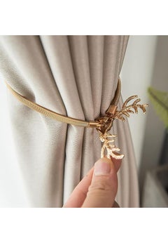 Oasisgalore 4 Pcs Curtain Holder Gold, Curtains Tie Together for Home, Hotel, and Office(Gold Fawn Curtain Ties).  - Image 5