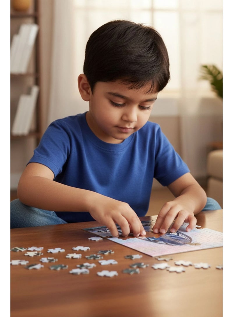 بازل برج العرب دبي 200 قطعة – لعبة تركيب معلم معماري شهير للأطفال والكبار للتسلية والتعليم - Image 5