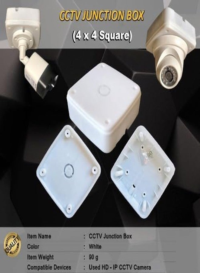 ELECTRA ZONE PVC Junction Box for CCTV Camera Mounting 4x4 - Pack of (8) - Image 4