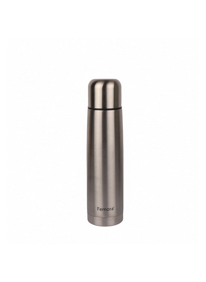 Femora Bullet Thermosteel Stainless Steel Water Bottle Flask Bottle, Hot and Cold, 1000ml, 1 Piece, Silver - pzsku/Z39A78C4FD7818365D68EZ/45/_/1740118620/a506915f-8939-4ec2-a0b8-c854b5a2ee2d