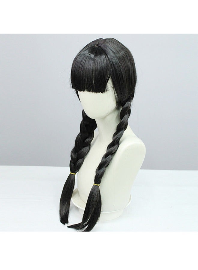 الأربعاء آدمز شعر مستعار 26 " أسود طويل جديلة شعر مستعار إمرأة الأربعاء حزب ثوب - Image 4