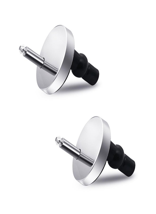 BornFeel Quick Release Top Hinge Fixings 2pcs Toilet Seat Hinge Fixings Universal Toilet Seat Top Fixing Part Toilet Top Fix Nuts Replacement with 50mm Base - Image 1