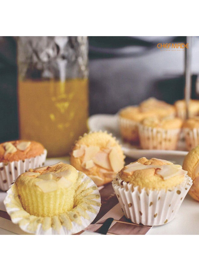 CHEFMADE Mini Muffin Pan, 20-Cavity Non-Stick Tiny Cupcake Pan Bakeware for Oven Baking (Champagne Gold) - Image 3