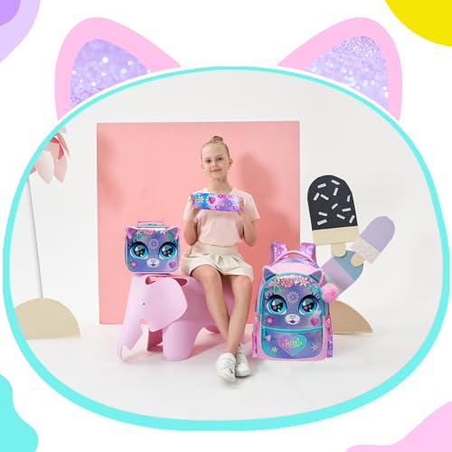 Meetbelify Backpacks for Girls School Bag Cute Girls Backpacks Ages 8-10 Kids Bookbag Set Travel Backpack for Preschool Kindergarten Elementary Students Backpack to School Supplies - Image 5