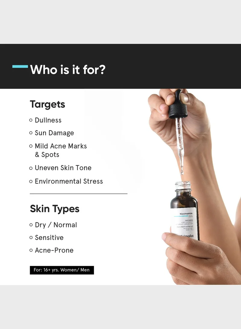 Minimalist Skincare Niacinamide 5% + Hyaluronic Acid Face Serum