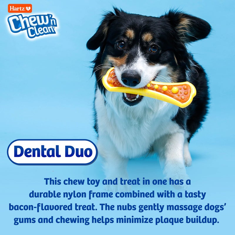Hartz Chew 'n Clean Dental Duo Bacon Flavored Dental Dog Treat & Chew, Extra Large - Image 5