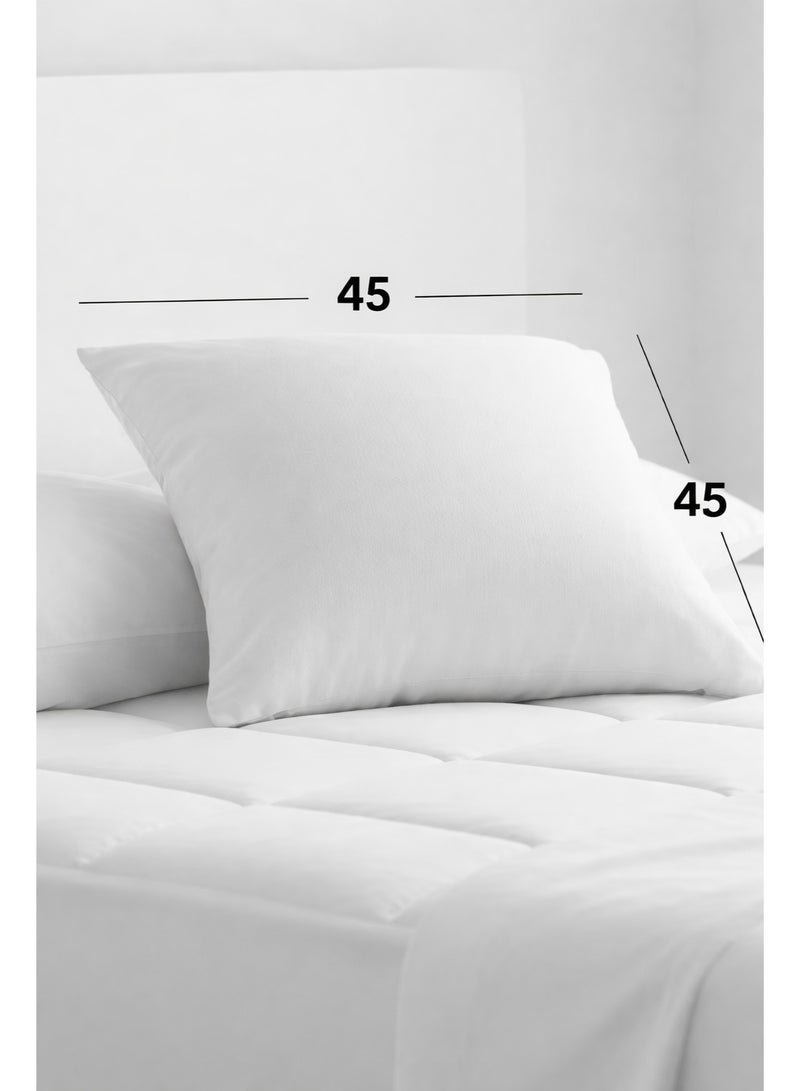 House One 4 Pieces | Microfiber Cushion Filler - White - 45x45 cm - Image 2