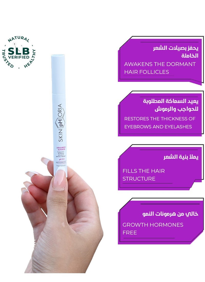 سكنفوريا منشط ومغذي لنمو الرموش والحواجب الضعيفة والرقيقة يكثف ويغذي البصيلات (7 مل)  - Image 3